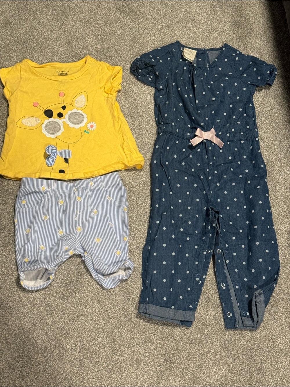 First Impressions Baby Toddler Girl summer spring outfit bundle